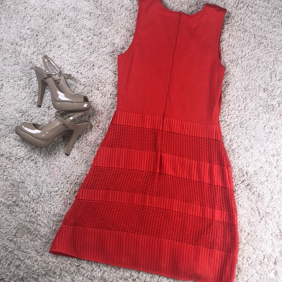 Tomato red French Connection dress - Picture 3 of 7